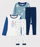Lots de 2 pyjamas petit garçon en côte variante 1