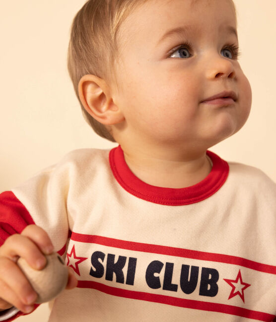 Sweatshirt in molton met print voor baby's. AVALANCHE/ CORIDA