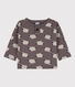 Sweatshirt bébé imprimé moutons en molleton