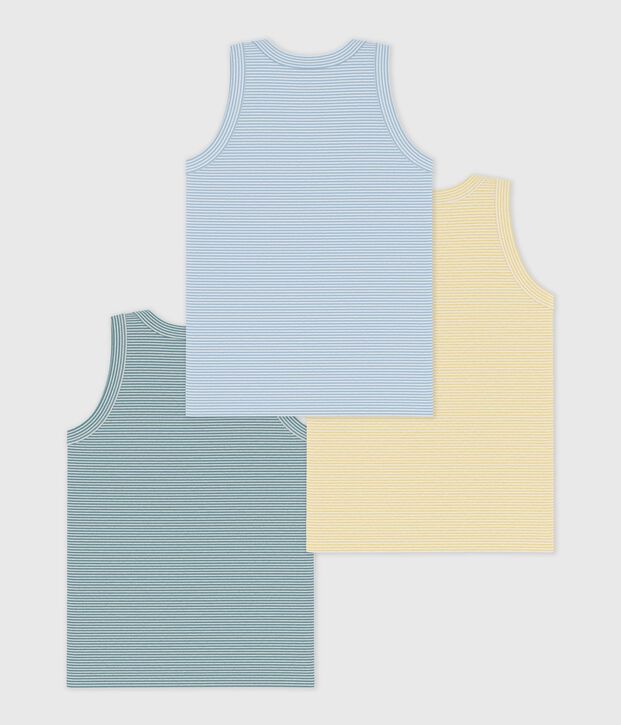 Setje met katoenen hemdjes met streepjes voor kinderen multicouleur