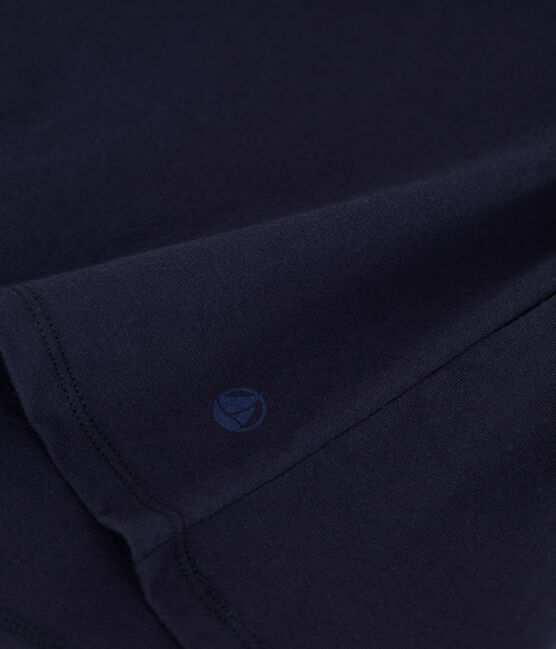 Le Droit, effen katoenen T-shirt voor dames blauw SMOKING