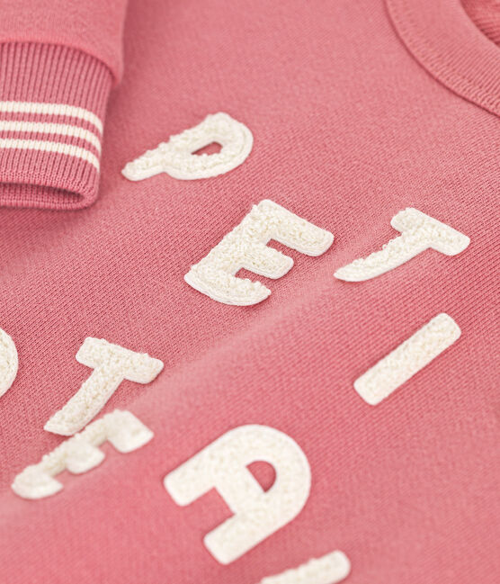 Fleece sweatshirt voor jongens/meisjes roze ROSEWOOD
