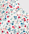 T-shirt met uv-bescherming en bloemenprint voor baby's wit MARSHMALLOW/wit MULTICO