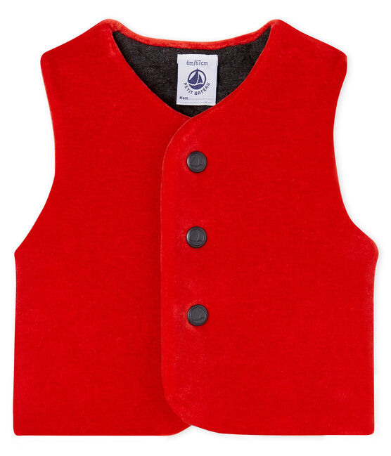 Gilet sans manches bébé garçon rouge TERKUIT