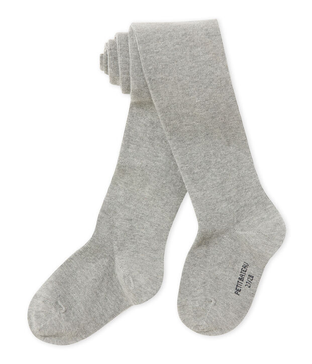 Collant enfant fille gris