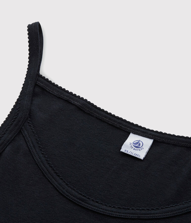 Damesjurk met bandjes zwart