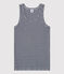 Iconische tanktop in katoen blauw SMOKING/wit MARSHMALLOW