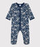 Pyjama bébé fleurs en coton INCOGNITO/ MARSHMALLOW
