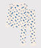 Pyjama ajusté petite fille en coton blanc AVALANCHE/ MULTICO