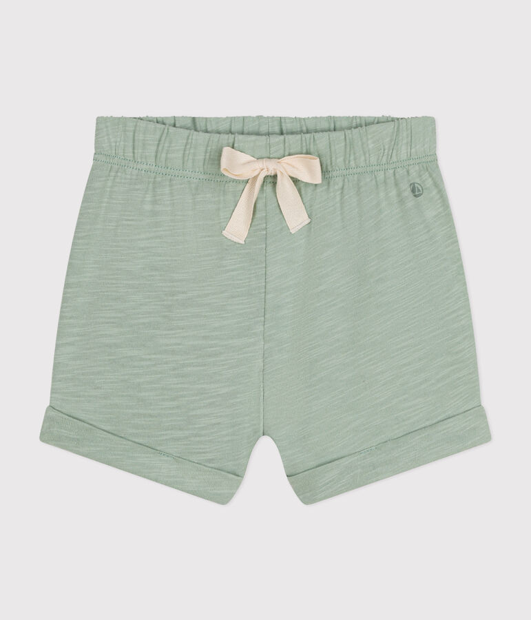 Short en jersey l&eacute;ger b&eacute;b&eacute; vert