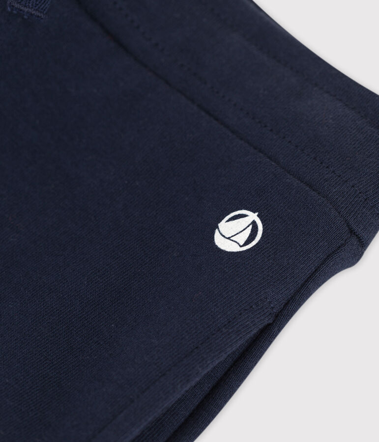 Pantalon en coton enfant fille bleu SMOKING