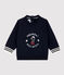 Sweatshirt van molton baby. blauw SMOKING