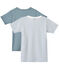 Set van 2 jongens-T-shirts met korte mouwen wit LOT