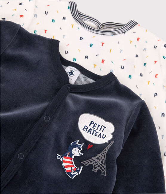 Lot de 2 dors-bien bébé en velours variante 1