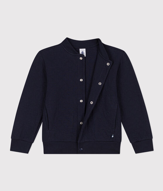 Jongenscardigan in tubic blauw SMOKING