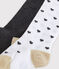 Set van 2 paar maillots voor baby meisje wit MARSHMALLOW/wit MULTICO