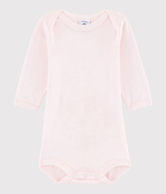 Rompertje lange mouwen babymeisje roze VIENNE