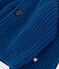 Katoenen gebreide babycardigan blauw