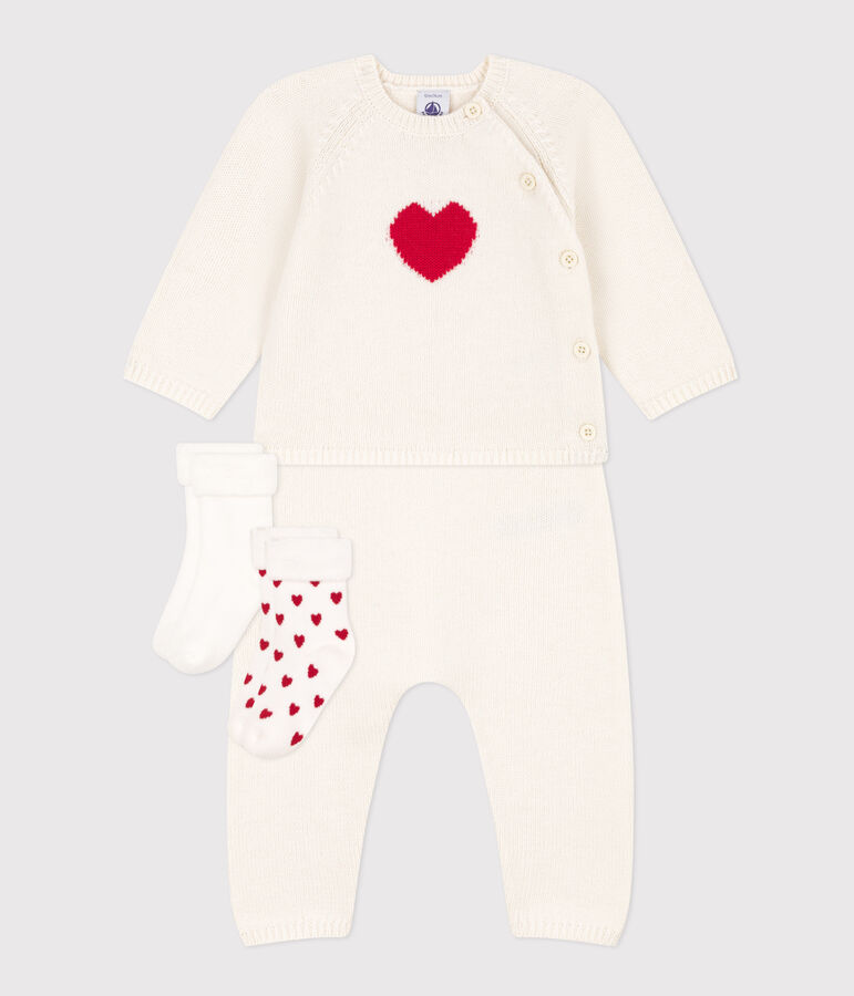 Geboortegeschenkset met gebreide items multicouleur