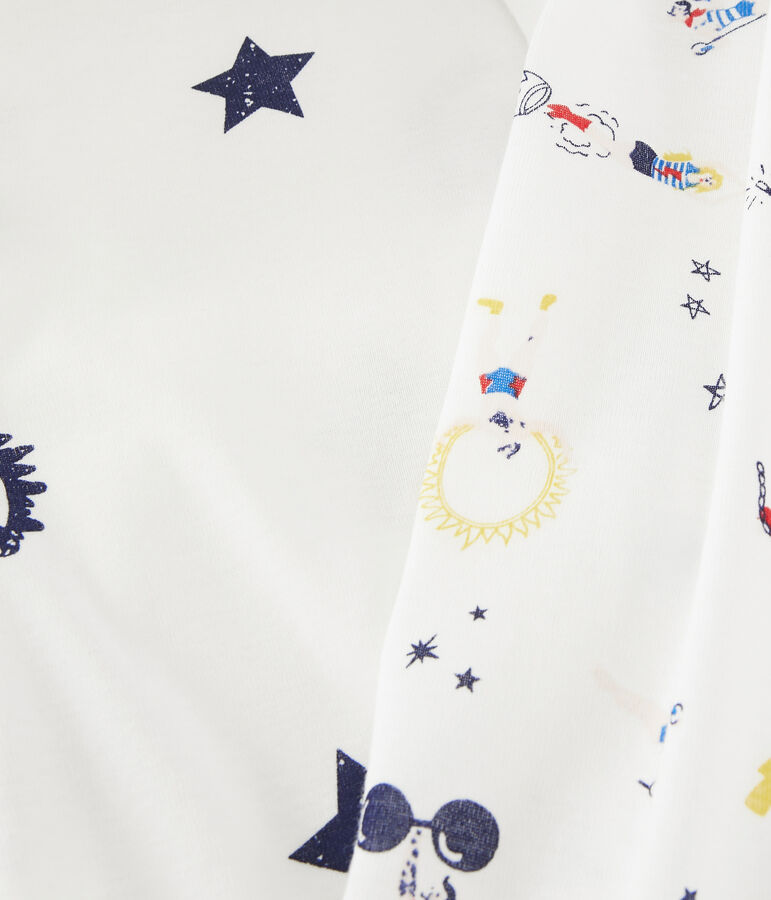 Set van 2 T-shirts met lange mouwen jongens met feestelijke print multicouleur