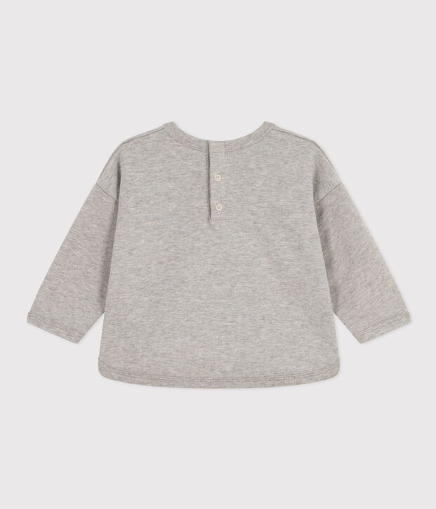 Fleece sweatshirt voor baby's grijs