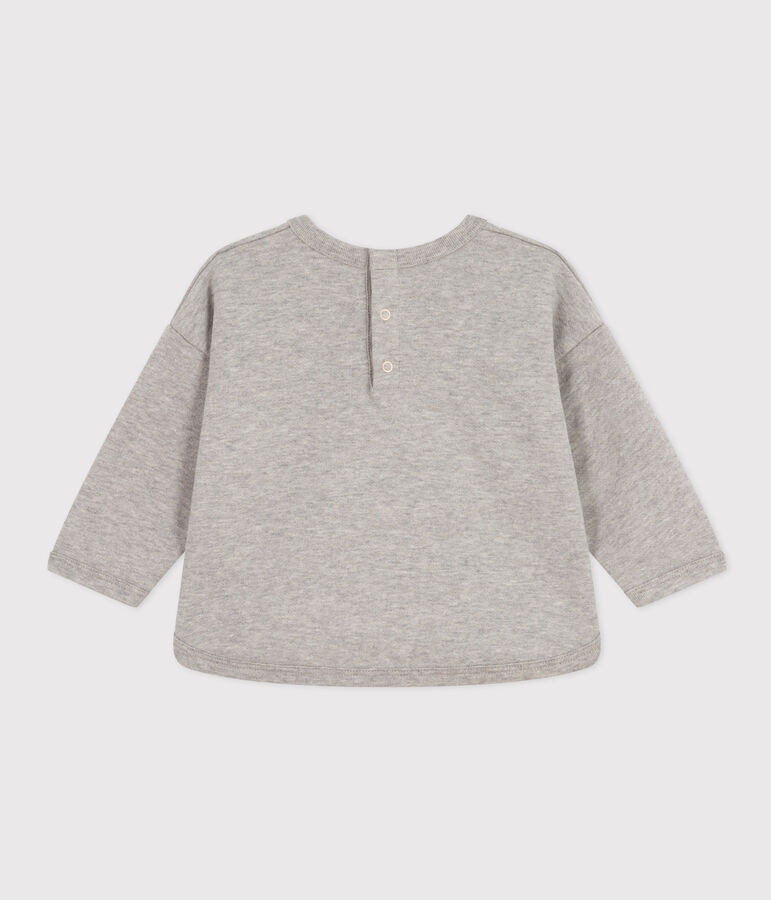 Fleece sweatshirt voor baby's grijs