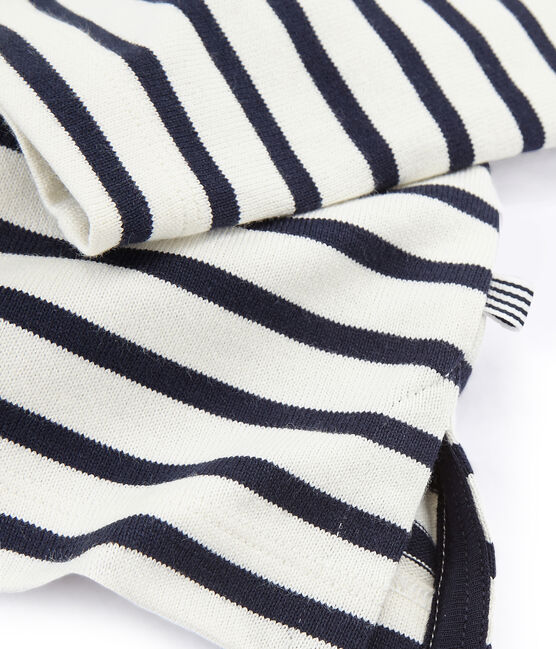 Iconische marinièretrui vrouwen beige COQUILLE/blauw SMOKING
