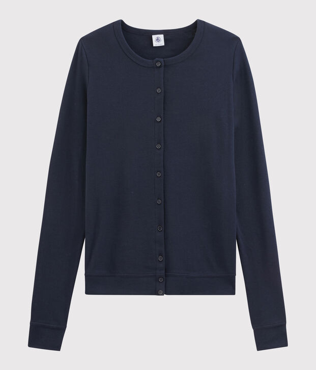 Cardigan iconique Femme bleu marine