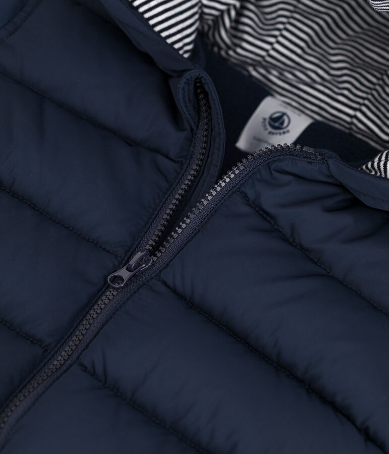 Doudoune recyl&eacute;e b&eacute;b&eacute; bleu