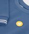 Sweatshirt enfant en coton uni bleu
