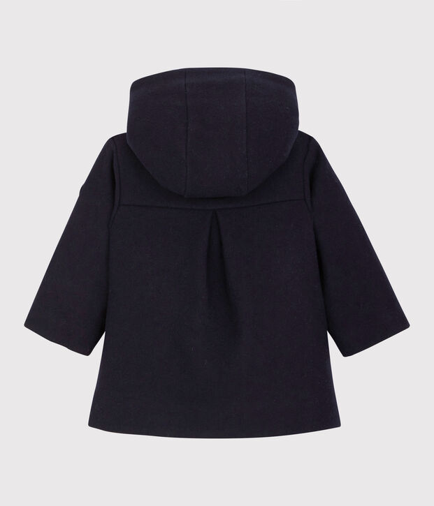 Caban en laine b&eacute;b&eacute;. bleu marine