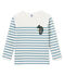 Marinetruitje voor jongens wit MARSHMALLOW/blauw FONTAINE
