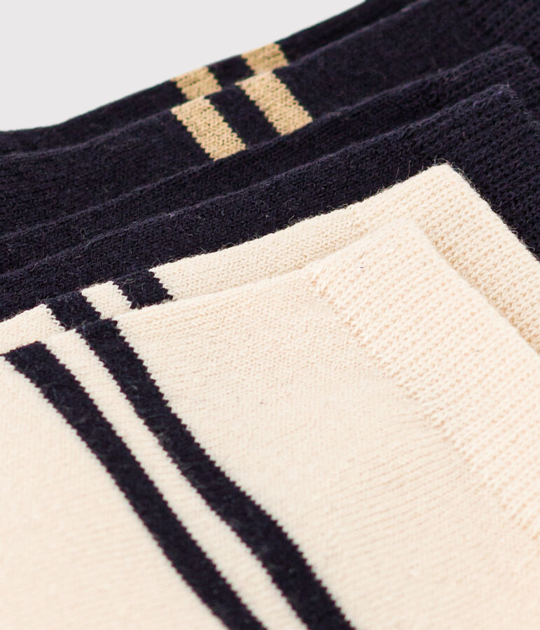 Set van 3 paar sportsokken voor jongens en meisjes multicouleur