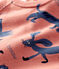 Trui in molton met dierenprint voor baby's. roze PAPAYE/ MULTICO