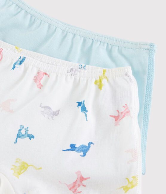 Lot de 2 shorties chats colorés petite fille variante 1