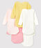 Lot de 5 bodies manches longues bébé fille variante 1