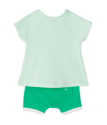Set Met Short En T Shirt Voor Babymeisjes Amandelium Flag Petit Bateau Set Met Short En T Shirt Voor Babymeisjes Amandelium Flag Petit Bateau