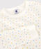 Pyjama étoiles multicolores en coton enfant blanc MARSHMALLOW/blanc MULTICO
