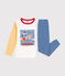 Pyjama en coton  uni motif espace enfant bleu BEACH/ MULTICO