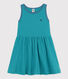 Robe rayée sans manches en coton enfant fille