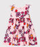 Robe sans manches imprimée bébé fille rose MERVEILLE/blanc MULTICO