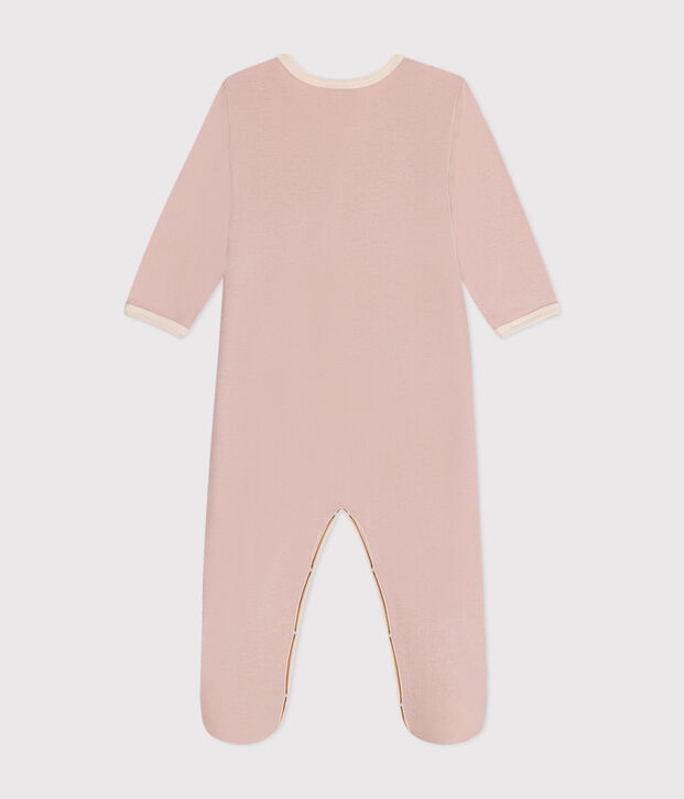 Katoenen babypyjama roze