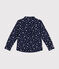 Chemise en flanelle enfant garçon bleu MEDIEVAL/blanc MARSHMALLOW