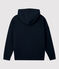 Molton jongenssweatshirt met capuchon blauw SMOKING
