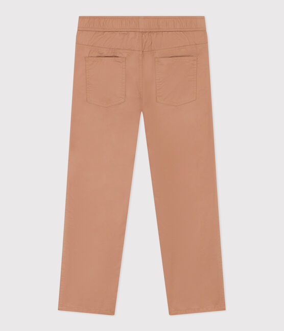Katoenen jongensbroek in keperstof beige VINTAGE