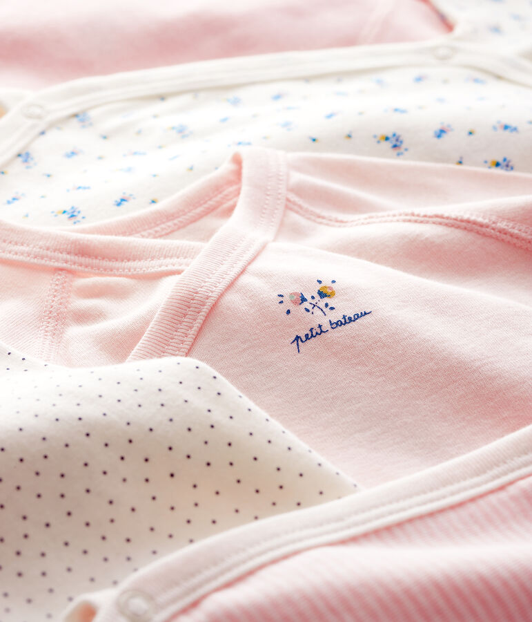 Set van 5 rompertjes pasgeborenen lange mouwen baby multicouleur