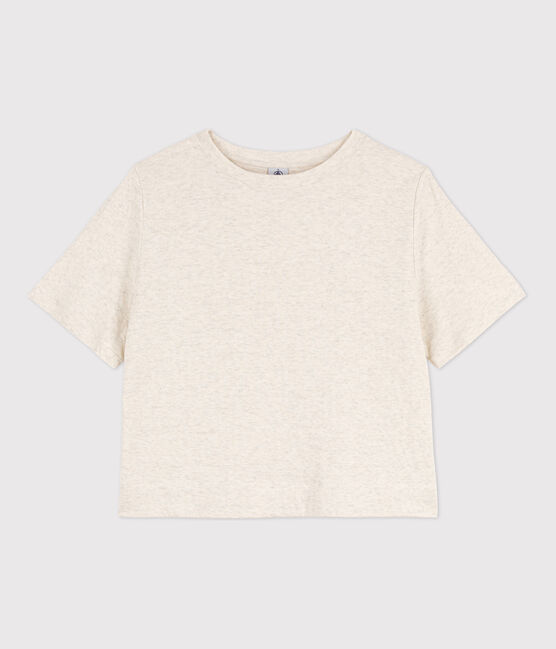 LE BOXY, T-shirt voor dames in katoen  beige MONTELIMAR CHINE