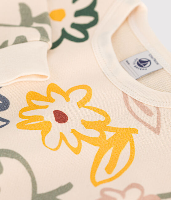 Sweatshirt en molleton bébé blanc AVALANCHE/ MULTICO