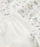 Chemise de nuit petite fille en velours, avec legging blanc MARSHMALLOW/blanc MULTICO