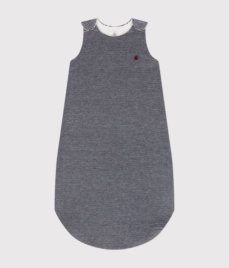 Gigoteuse b&eacute;b&eacute; milleraie en velours TOG 2,5 bleu SMOKING/blanc MARSHMALLOW